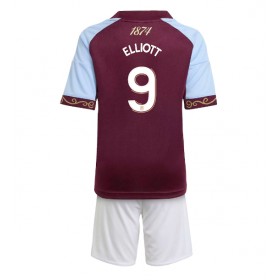 Dětské fotbalový komplet Aston Villa Harvey Elliott #9 Domácí košile 2025-26 Krátkým Rukávem